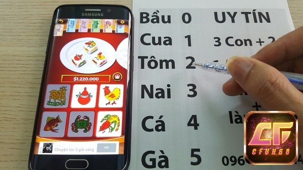 Công thức hack game bầu cua