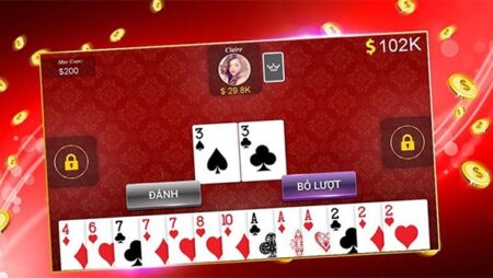 Chơi game tiến lên miền nam online siêu dễ cùng cfun68