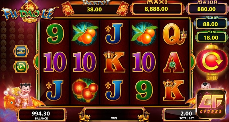 Tỷ lệ RTP của Fu Dao Le khá cao so với nhiều game khác