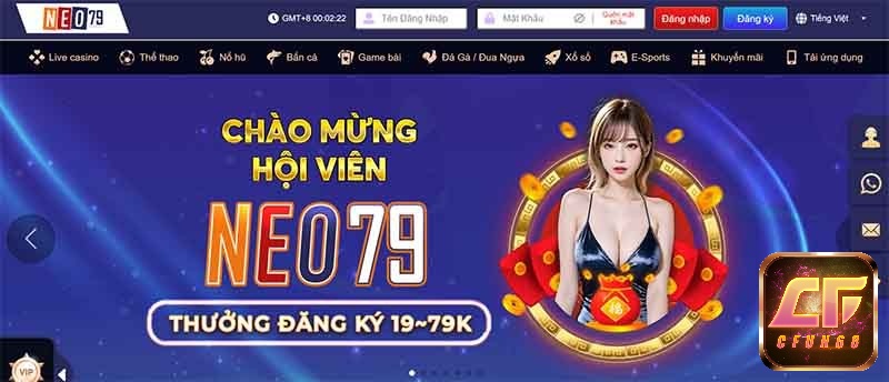 Đăng nhập Neo79 tham gia sòng bạc sang trọng hàng đầu