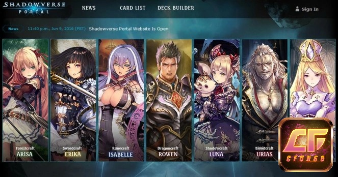 Shadowverse có cốt truyện hấp dẫn, thu hút